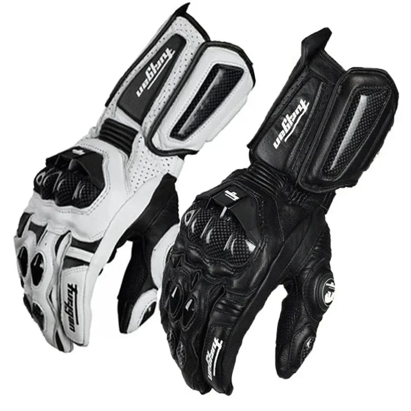 Leather Work Winter Gloves - Genuine Leather Men Luva Riding Moto