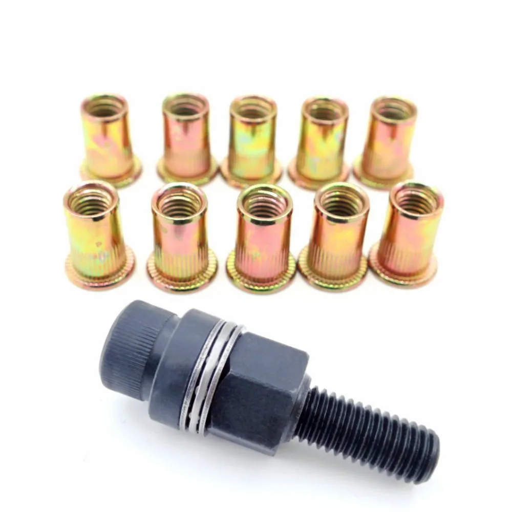 Rivet Setter Tool - Hand Rivet Nut Tool with 10