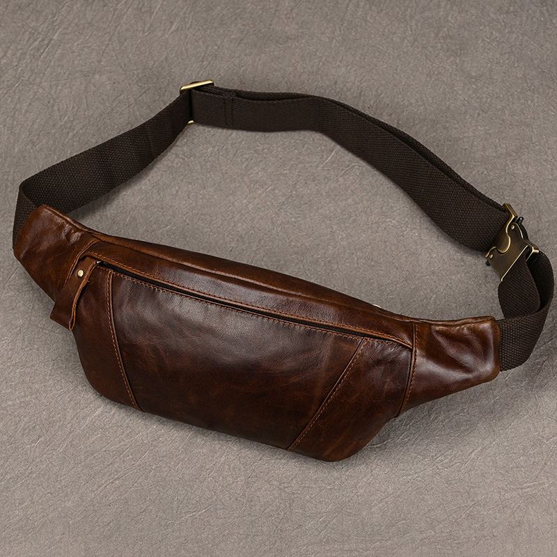 Leatherwork Belt - Men's Leather Chest Bags Crossbody Shoulder
