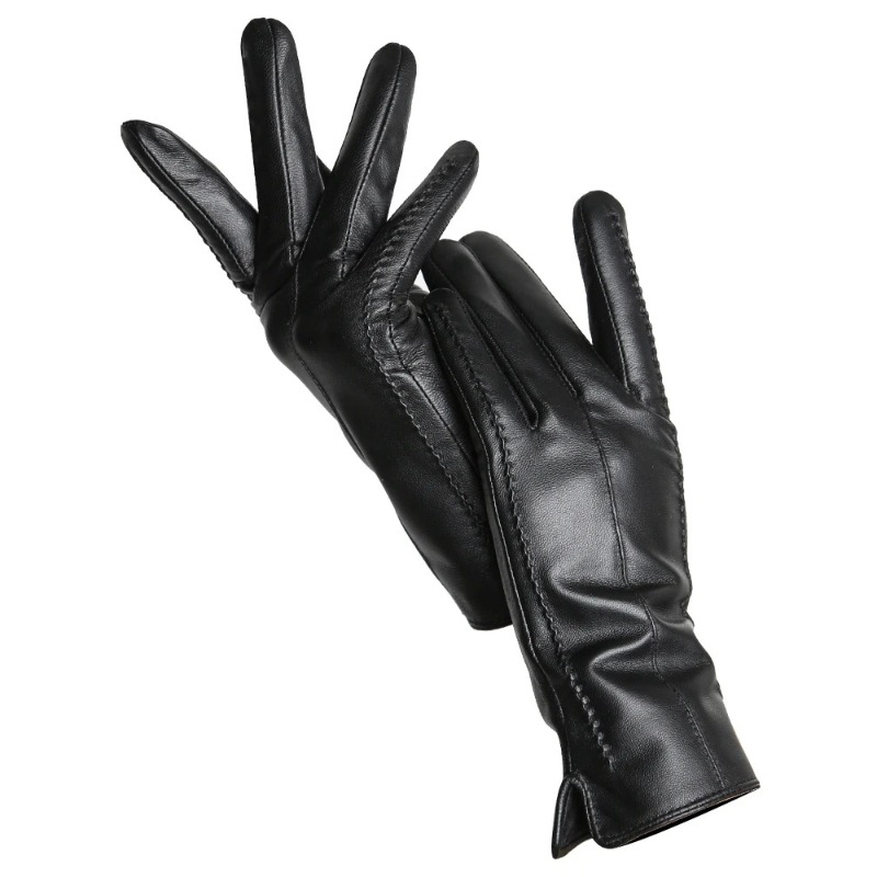 Leather Work Winter Gloves - Women's Sheepskin Gloves Winter Warm Plus
