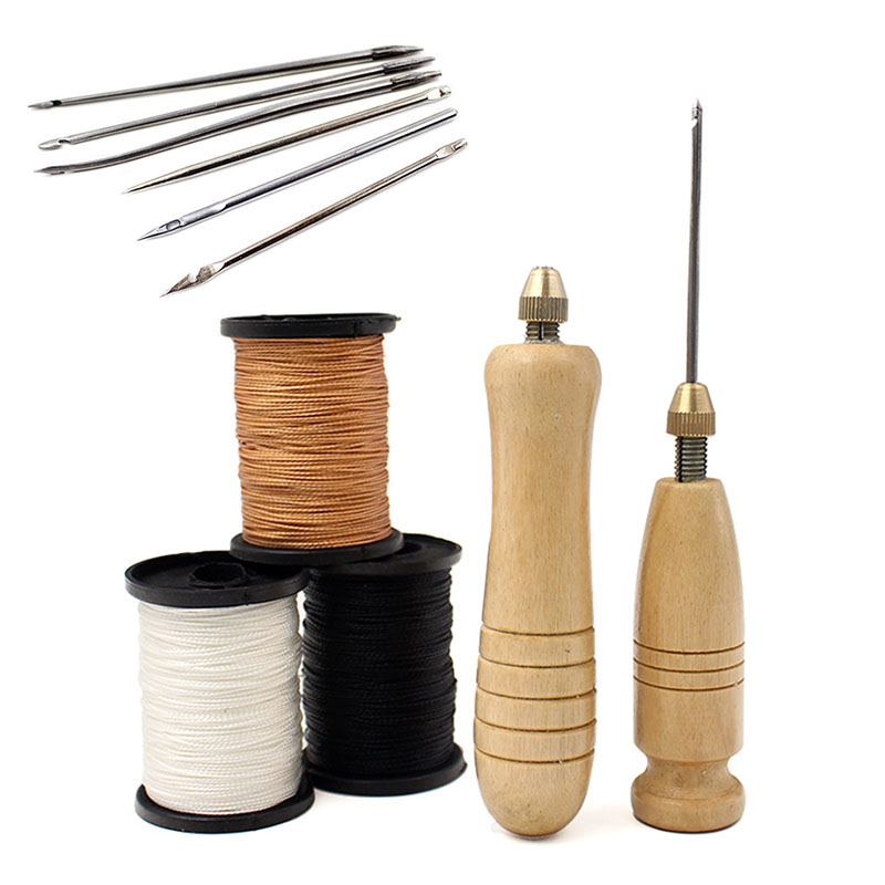 Leatherwork Needles - 1Set DIY Leather Sewing Awl Needle