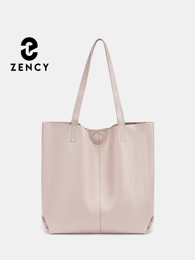 Leather Work Handbag - Zency Women's Large Capacity Handbag Natural