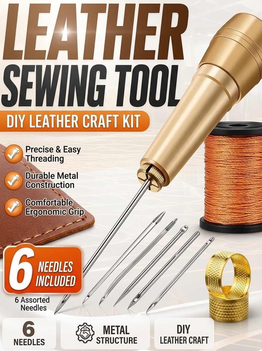 Leather Stitching Tool, Hand S - Leather Work Bag recension och pris