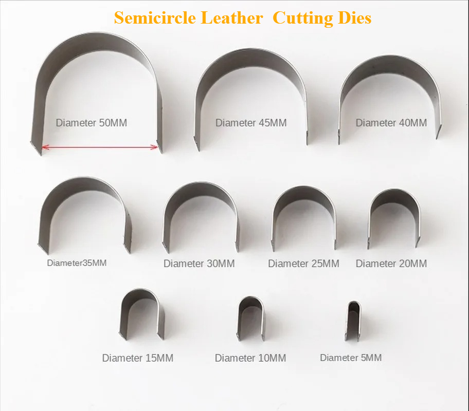 10Pcs/Set Semicircle Leather C - Leathercraft Japan recension och pris