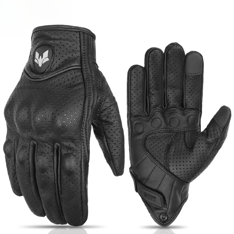 Retro Motorcycle Gloves Men Wo - Leather Work Winter Gloves recension och pris