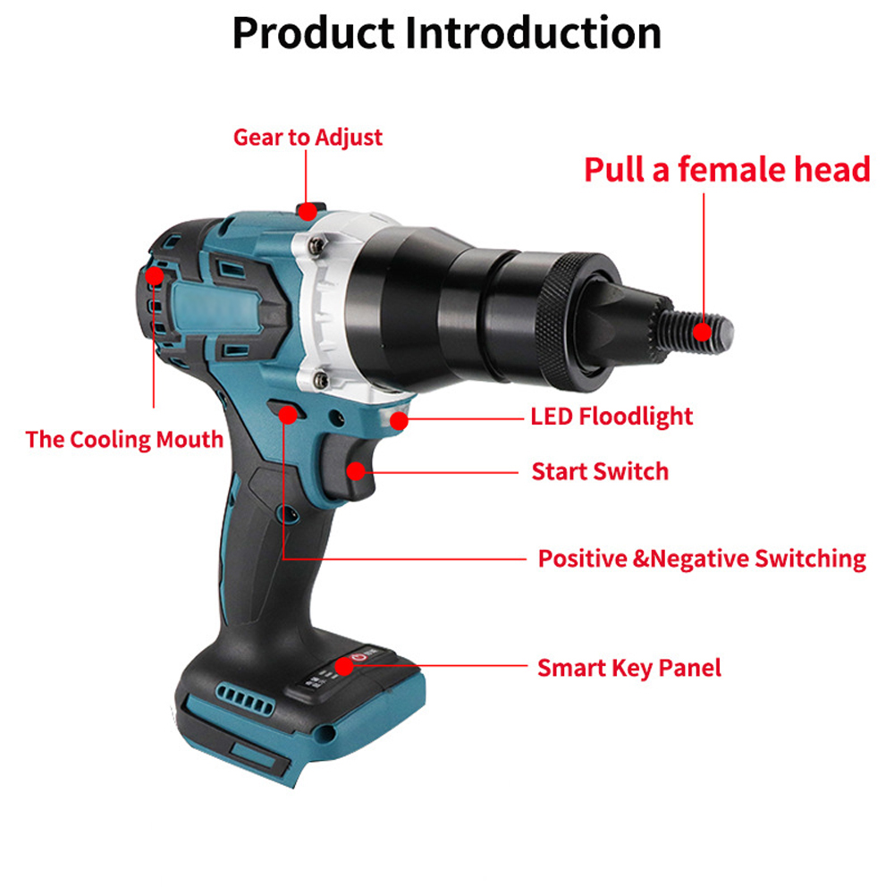 Electric Riveting Gun Brushles - Rivet Setter Tool recension och pris