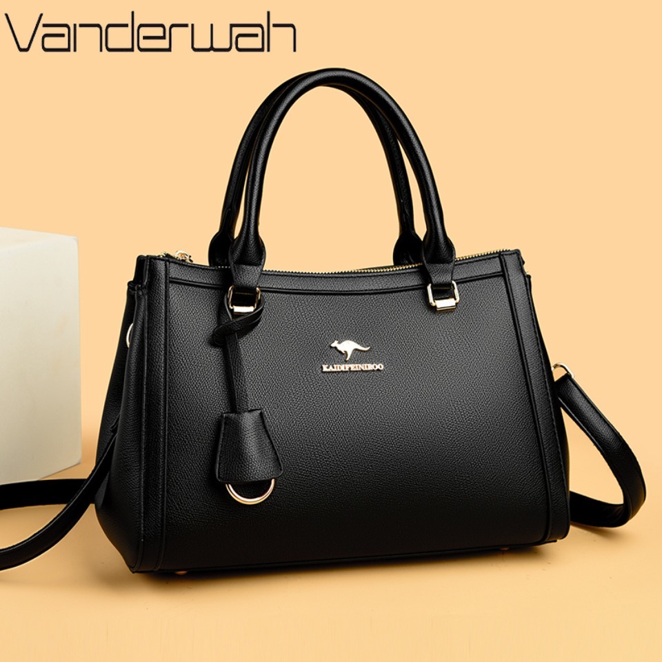 Kangaroo Brand Soft Pu Leather - Leather Work Handbag recension och pris