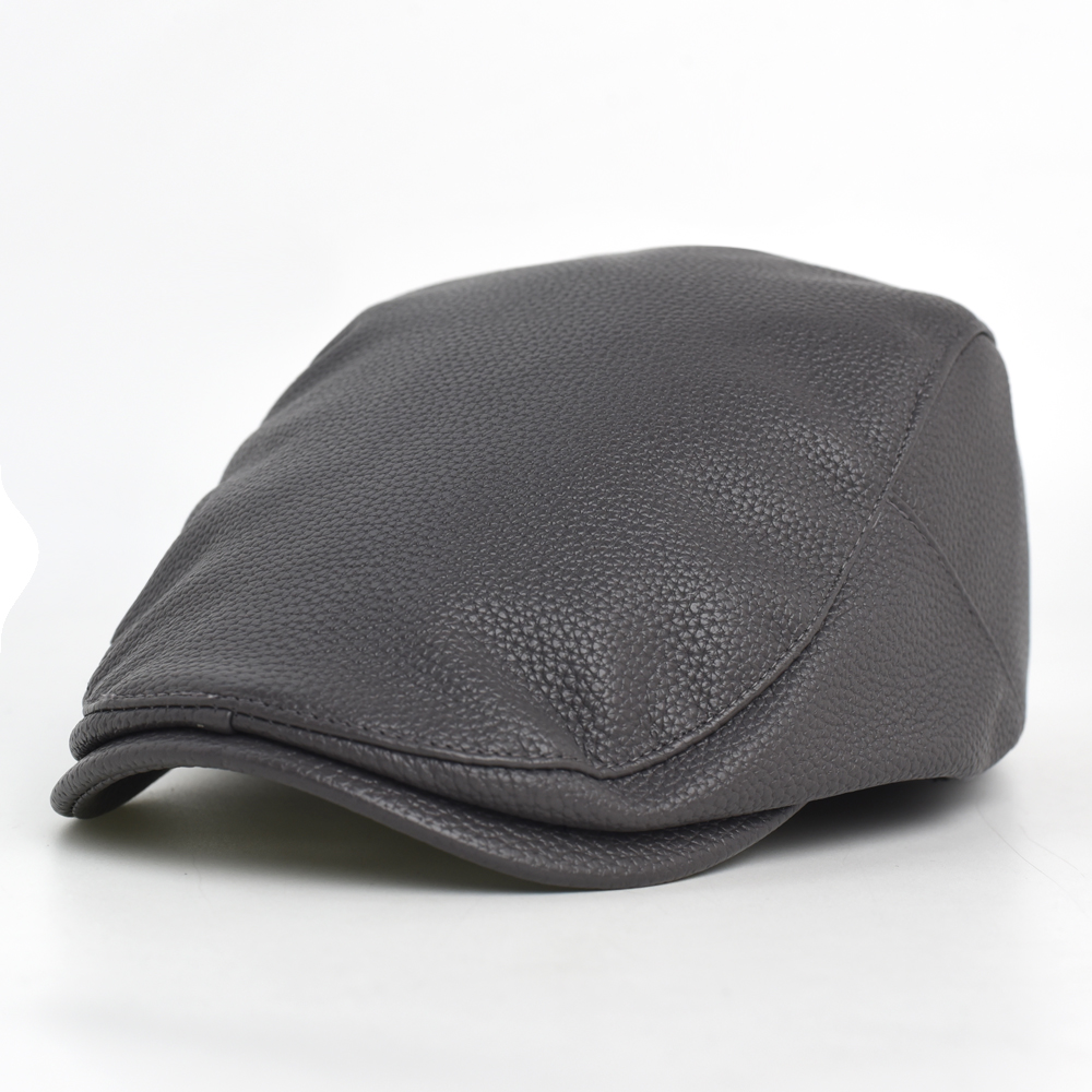 PU Newsboy Cap Men Women Autum - Leather Work Hat recension och pris