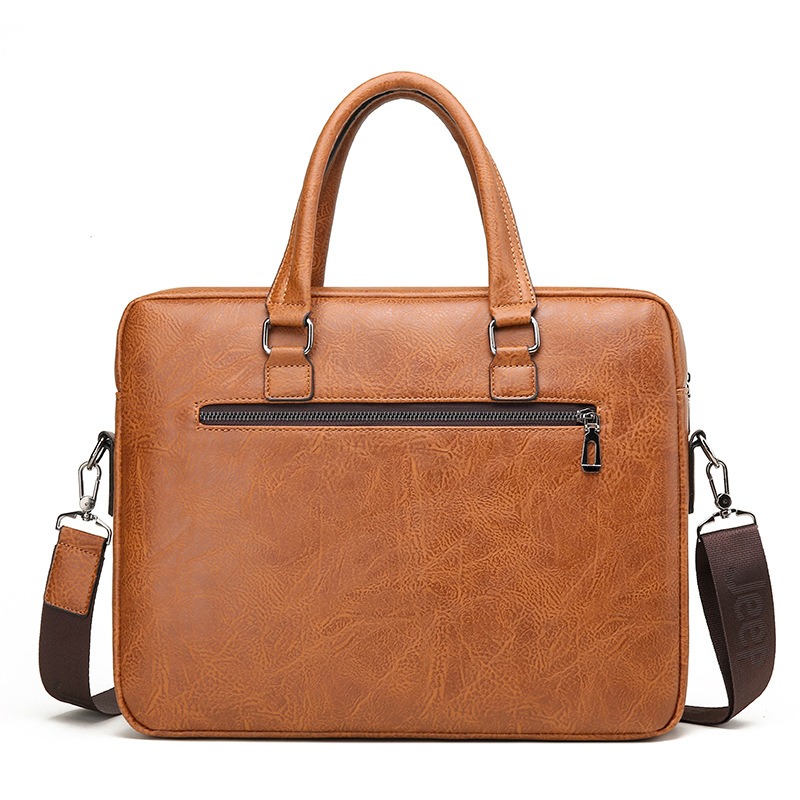Luxury Brand Man Business Brie - Leather Work Bag recension och pris