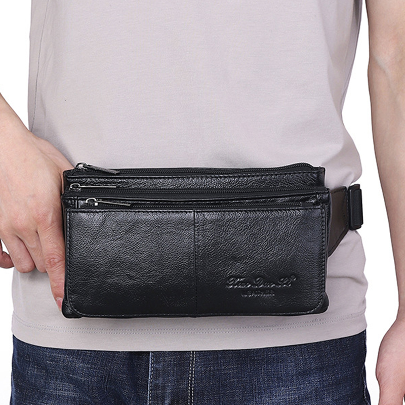 Men Waist Fanny Pack Belt Hip  - Leatherwork Belt recension och pris