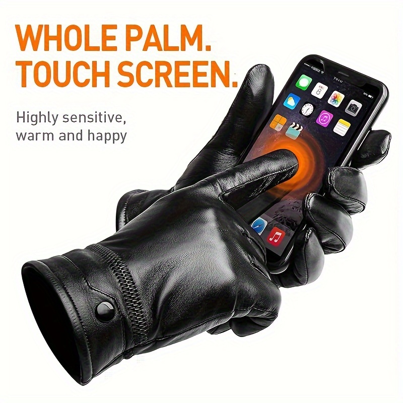 BISON DENIM Genuine Sheepskin  - Leather Work Winter Gloves recension och pris