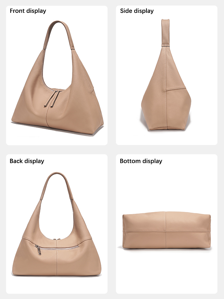 Zency Large Capacity Tote Bag  - Leather Work Bag recension och pris