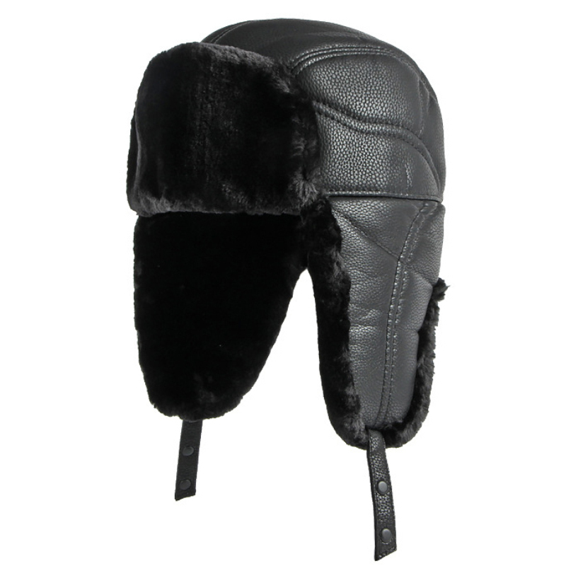 HT4002 New PU Leather Russian  - Leather Work Hat recension och pris