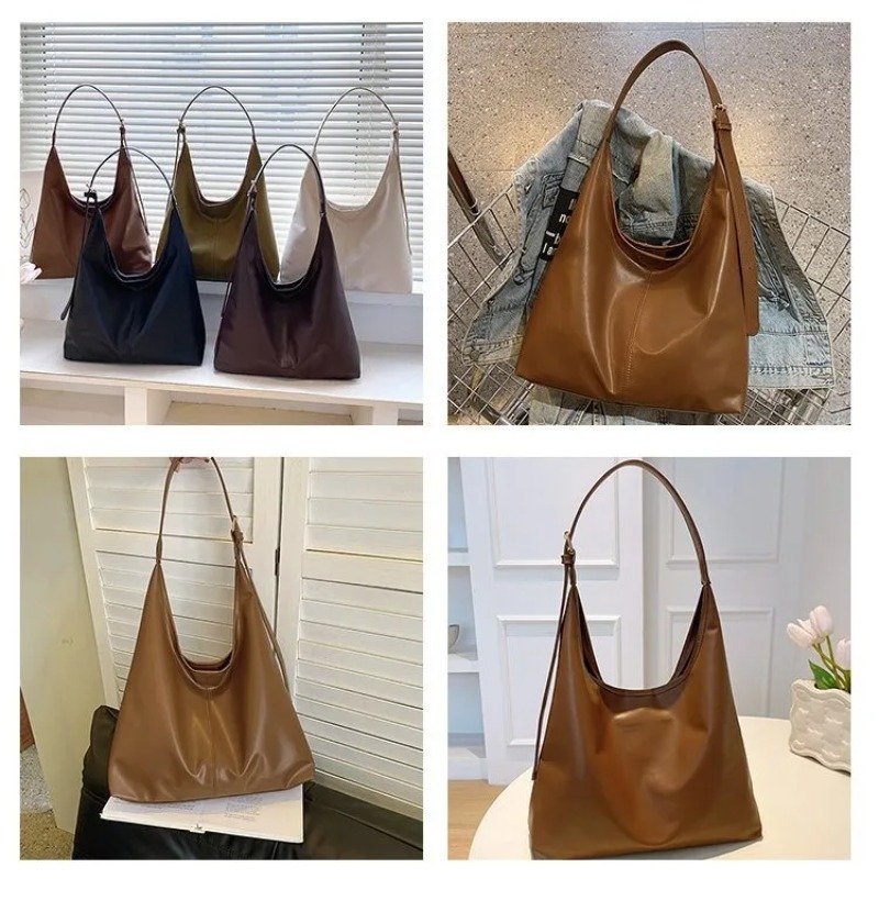 Vintage Hobo Tote Bag for Wome - Leather Work Handbag recension och pris