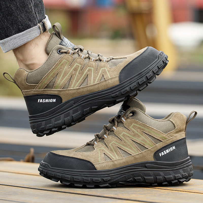 Men's Safety Work Shoes Anti-C - Leather Work Hat recension och pris