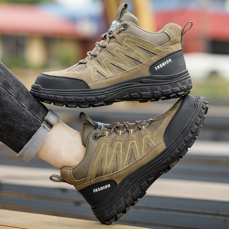 Men's Safety Work Shoes Anti-C - Leather Work Hat recension och pris