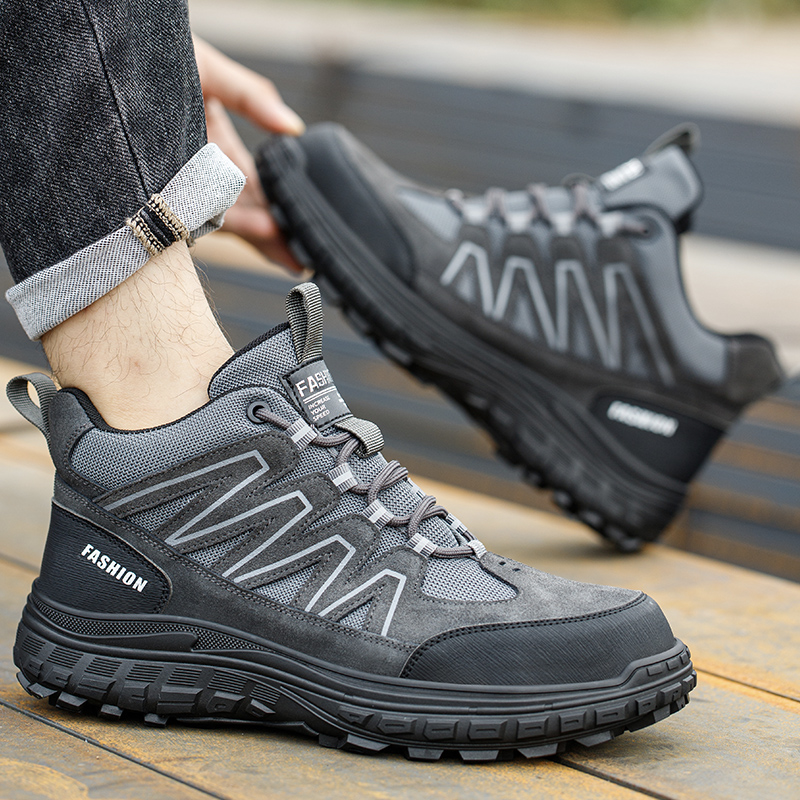 Men's Safety Work Shoes Anti-C - Leather Work Hat recension och pris
