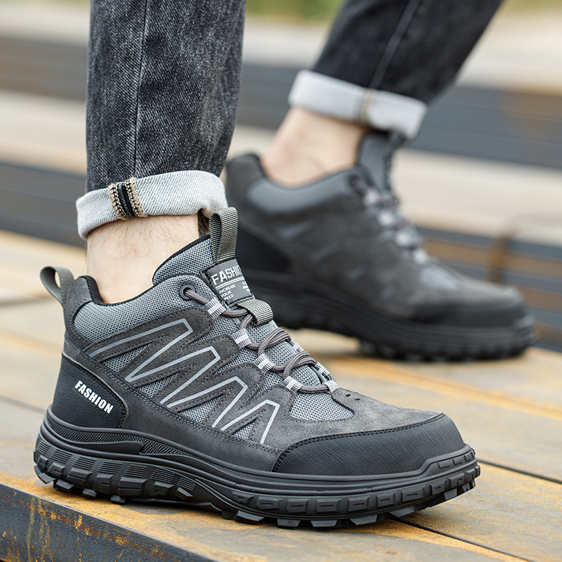 Men's Safety Work Shoes Anti-C - Leather Work Hat recension och pris