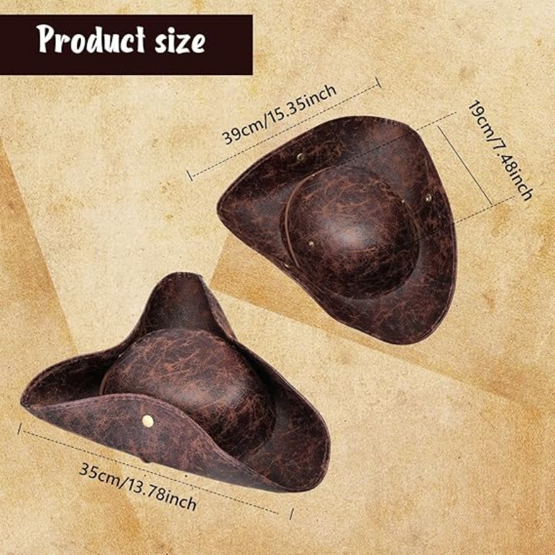 Faux Leather Pirate Hat Vintag - Leather Work Hat recension och pris