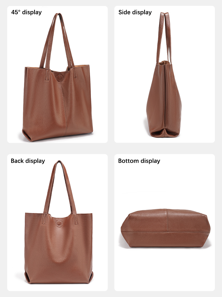 Zency Women's Large Capacity H - Leather Work Handbag recension och pris