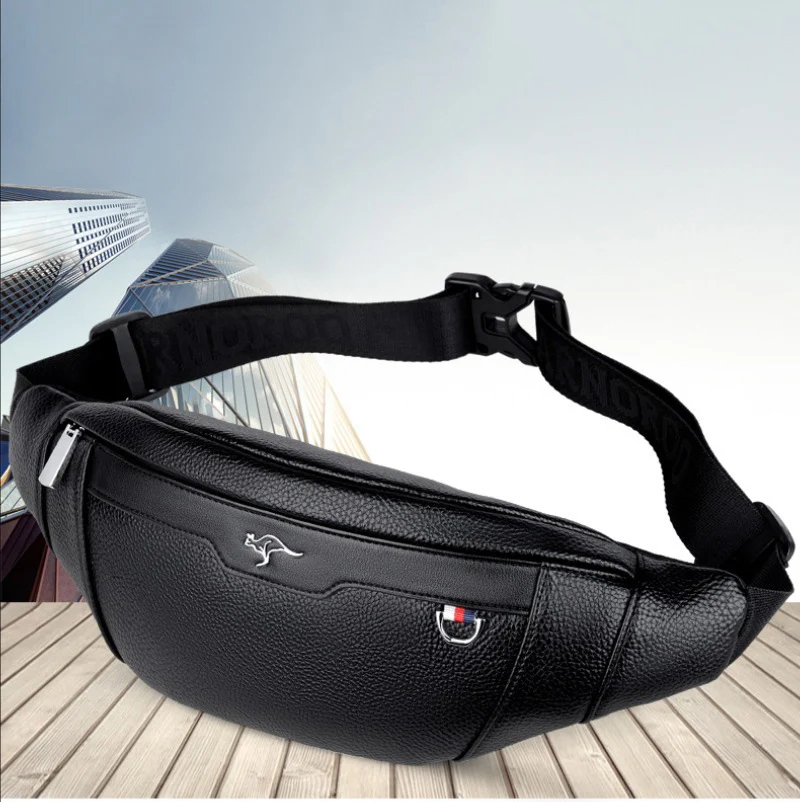 Business Leather Waist Bag Mul - Leather Work Bag recension och pris