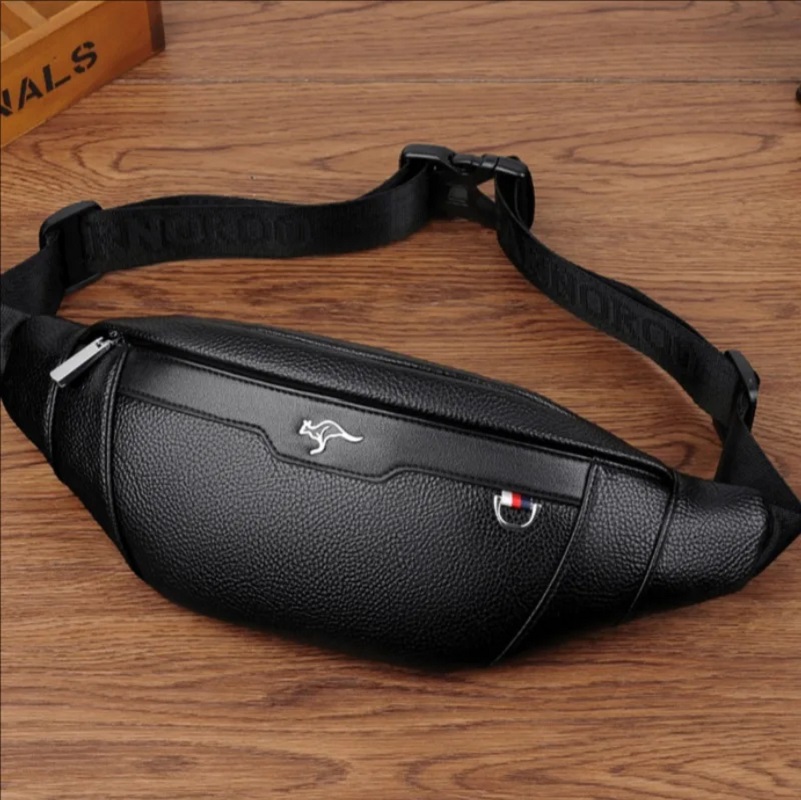 Business Leather Waist Bag Mul - Leather Work Bag recension och pris