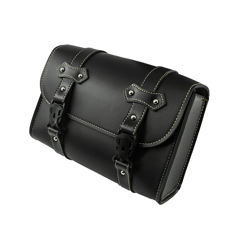 Motorcycle Front Fork Saddleba - Leather Work Bag recension och pris