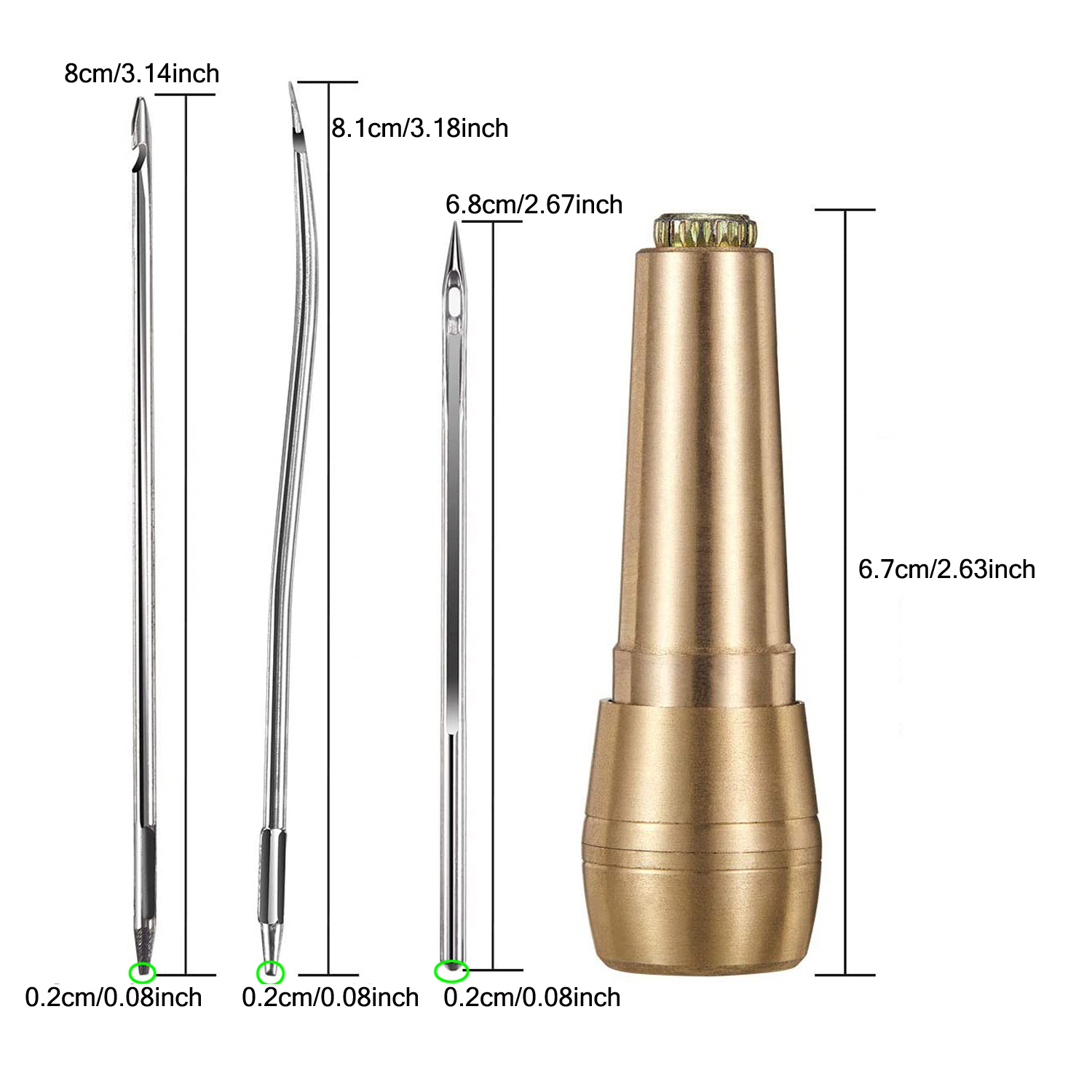 Leather Sewing Kit DIY Leather - Leatherwork Needles recension och pris