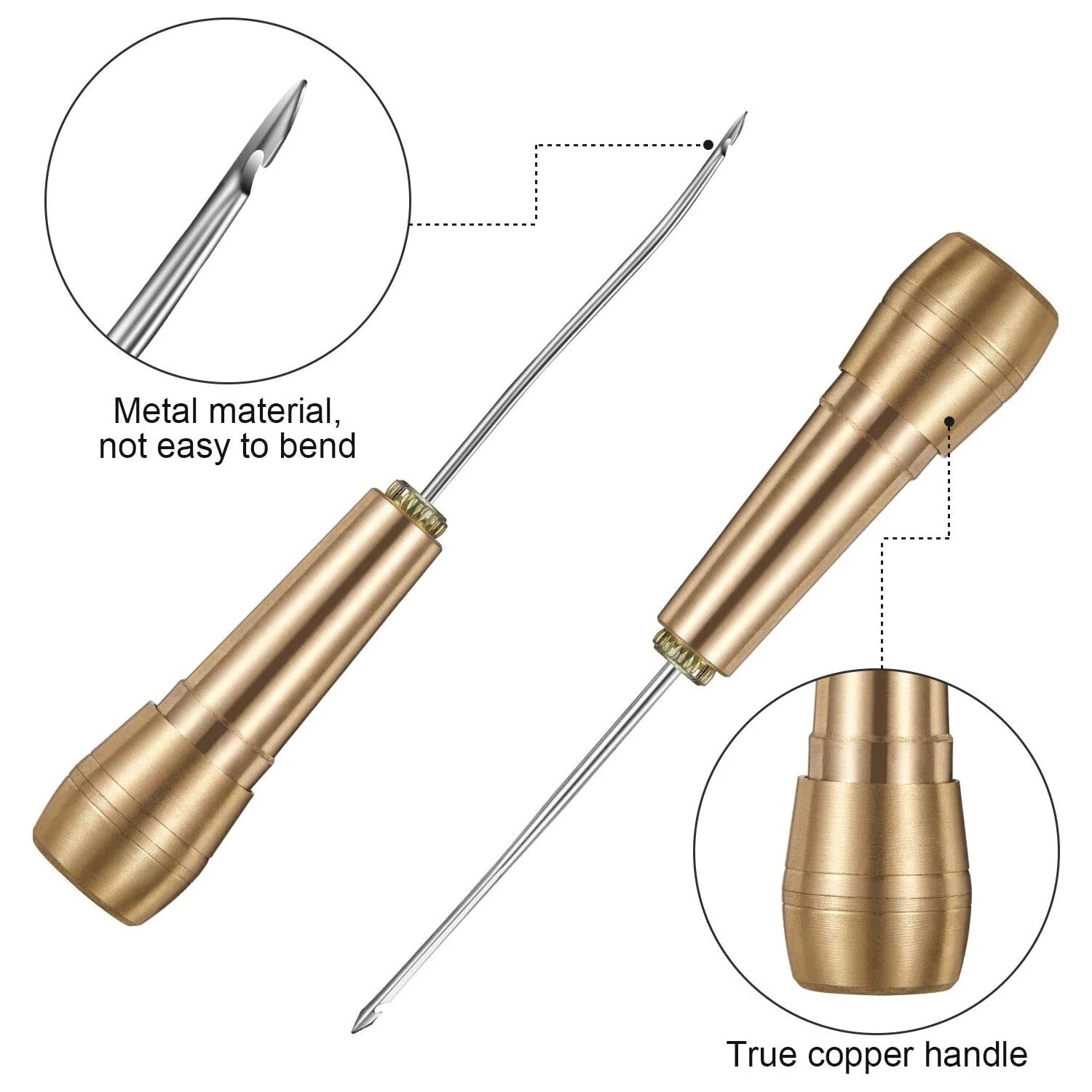 Leather Sewing Kit DIY Leather - Leatherwork Needles recension och pris