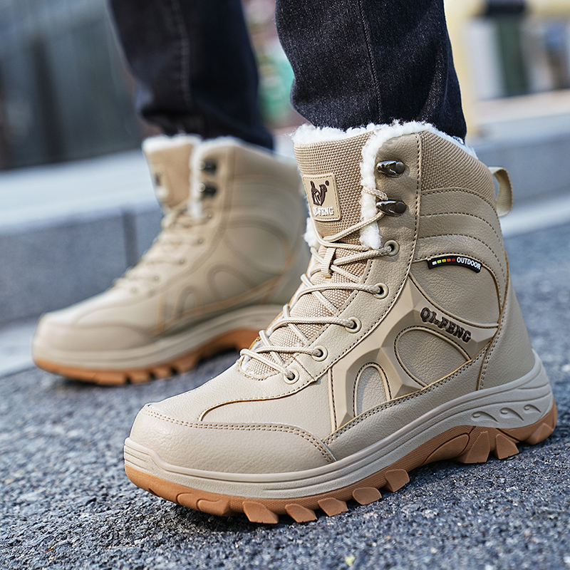 New Men Winter Outdoor Hiking  - Leatherwork Training recension och pris