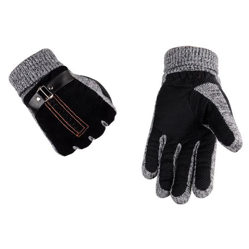 High Quality Pigskin Knitted W - Leather Work Winter Gloves recension och pris