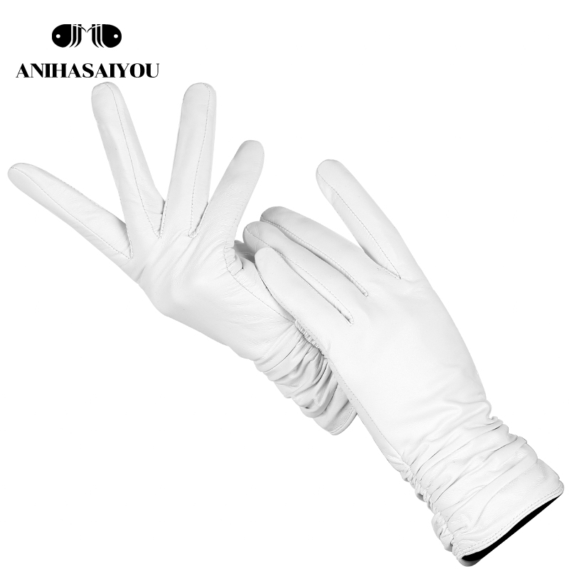 Fashion Comfort White Gloves H - Leather Work Winter Gloves recension och pris