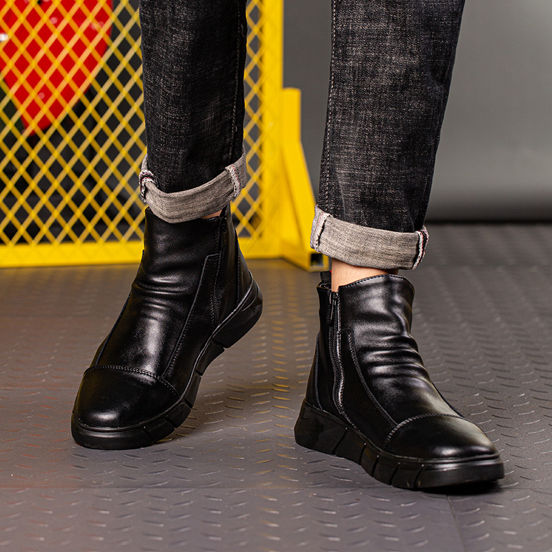 Fashion 2025 Black Leather Saf - Leather Work Hat recension och pris