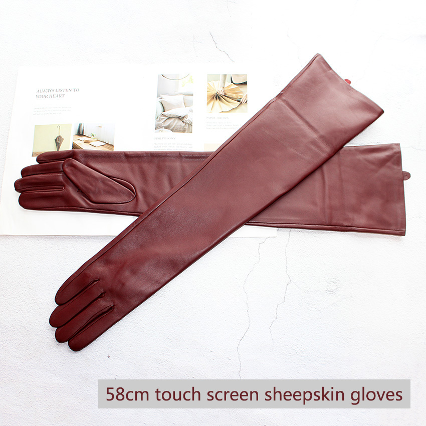 Touch Screen Extra Long Leathe - Leather Work Winter Gloves recension och pris