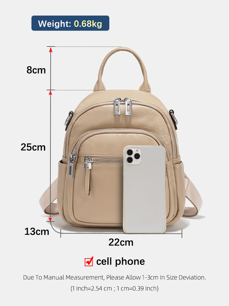 Zency Genuine Leather Small Ba - Leather Work Bag recension och pris
