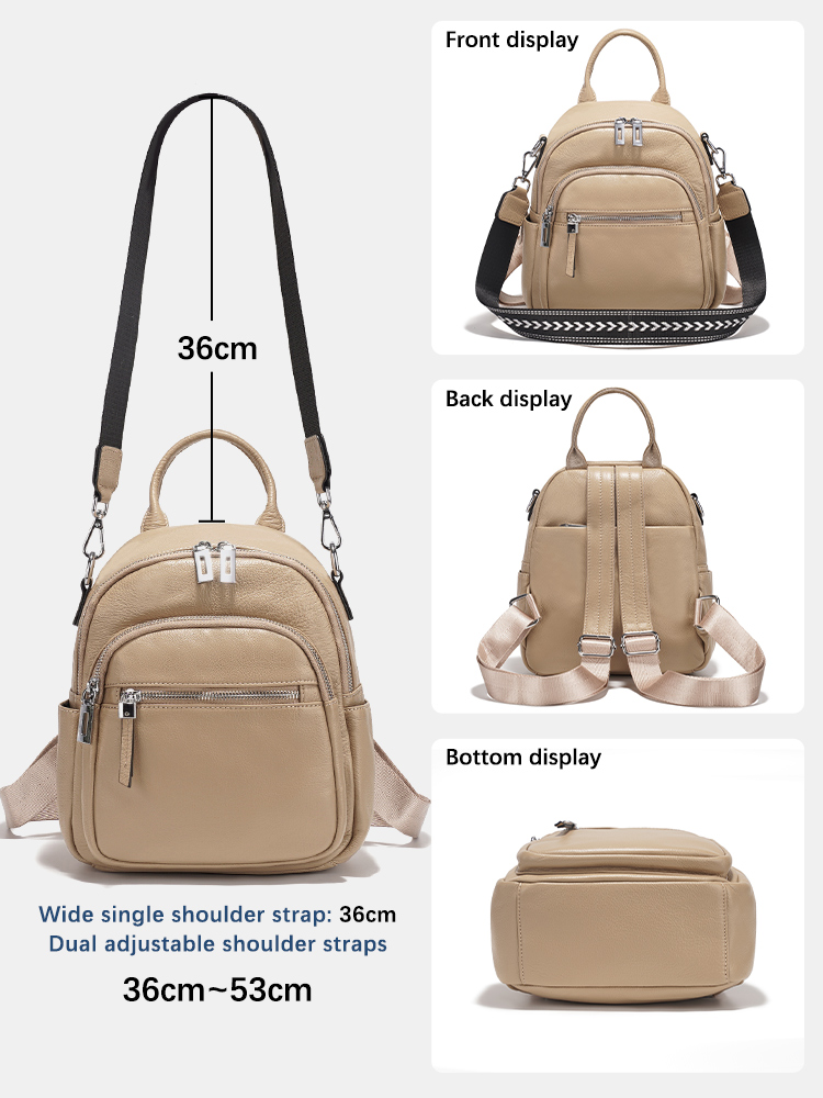 Zency Genuine Leather Small Ba - Leather Work Bag recension och pris