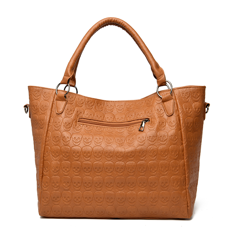 Punk Skull Crossbody Bag PU Le - Leather Work Handbag recension och pris