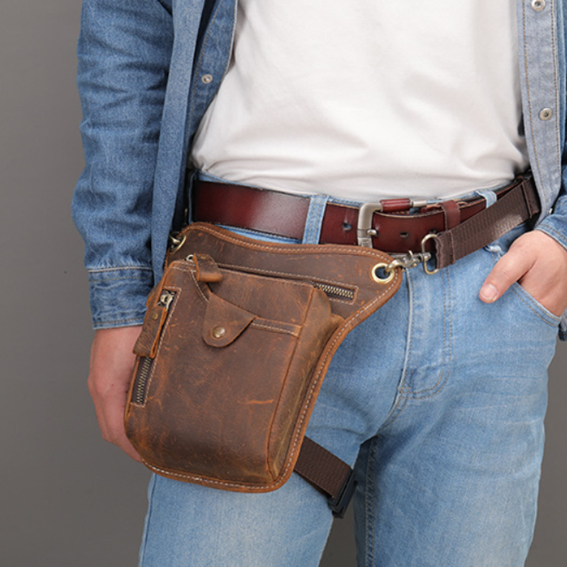 Vintage Pu Leather Waist Pack  - Leatherwork Belt recension och pris