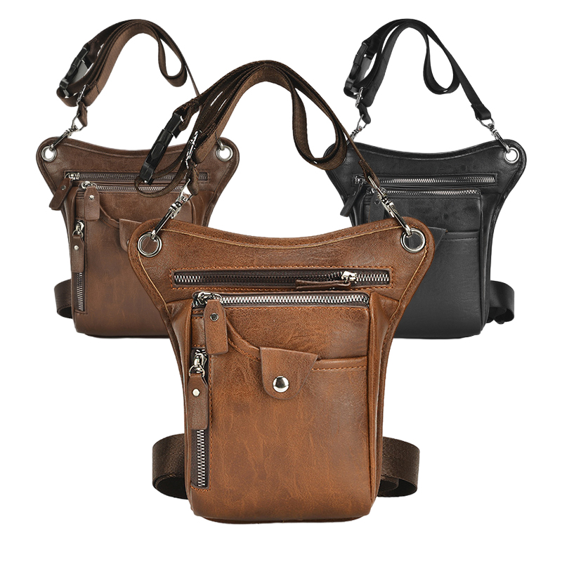 Vintage Pu Leather Waist Pack  - Leatherwork Belt recension och pris