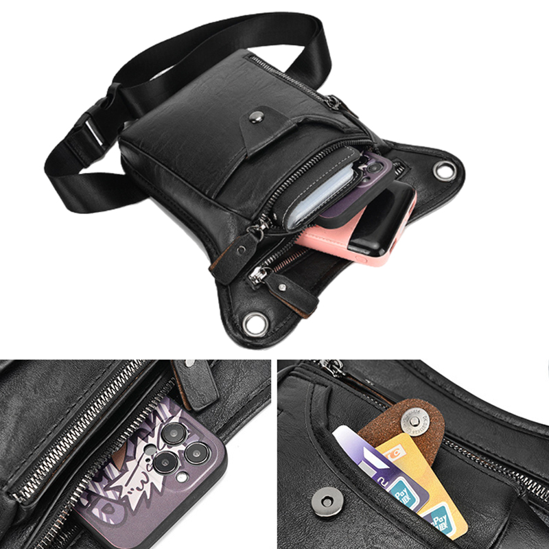 Vintage Pu Leather Waist Pack  - Leatherwork Belt recension och pris