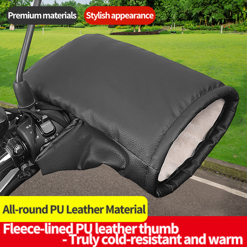 2PCS Winter Electric Bike Glov - Leather Work Winter Gloves recension och pris