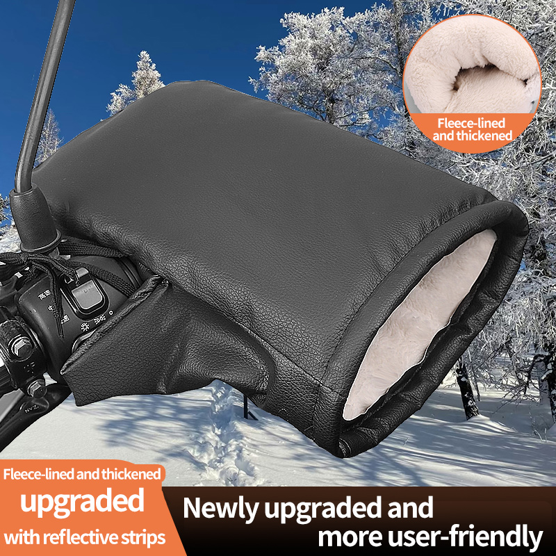 2PCS Winter Electric Bike Glov - Leather Work Winter Gloves recension och pris