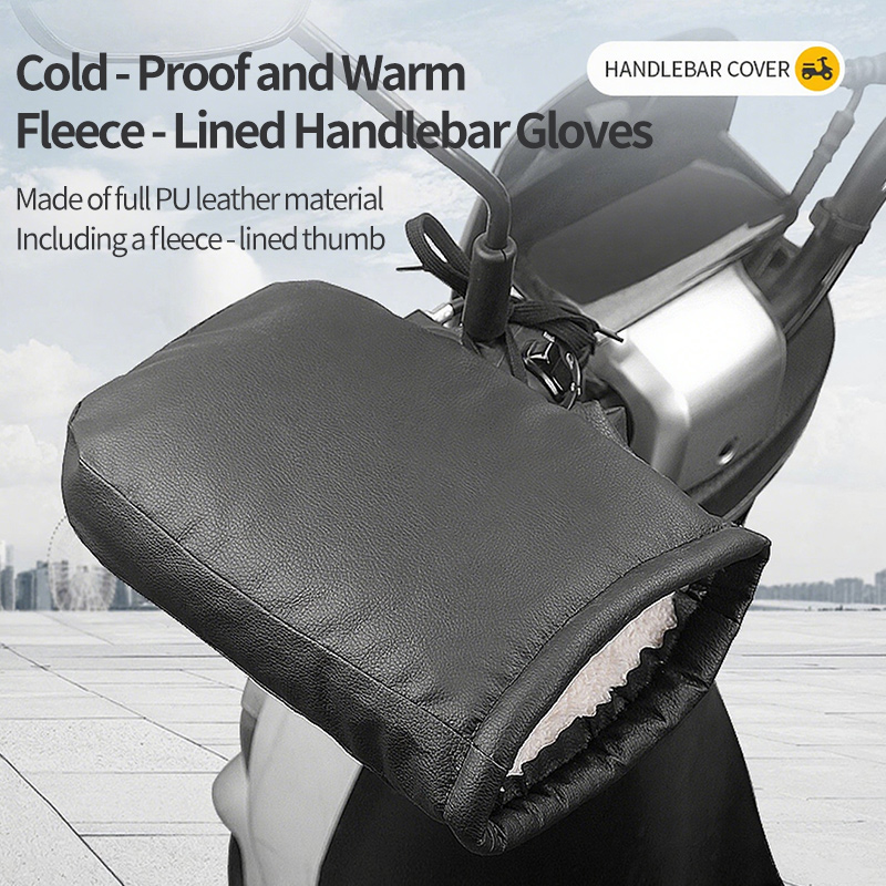 2PCS Winter Electric Bike Glov - Leather Work Winter Gloves recension och pris