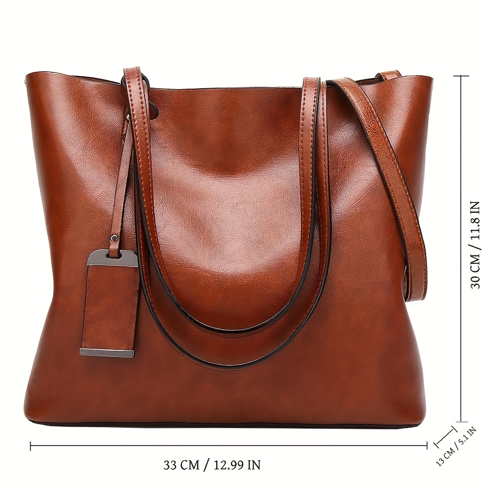 Fashionable Classic Retro Leat - Leather Work Handbag recension och pris