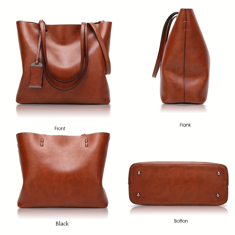 Fashionable Classic Retro Leat - Leather Work Handbag recension och pris