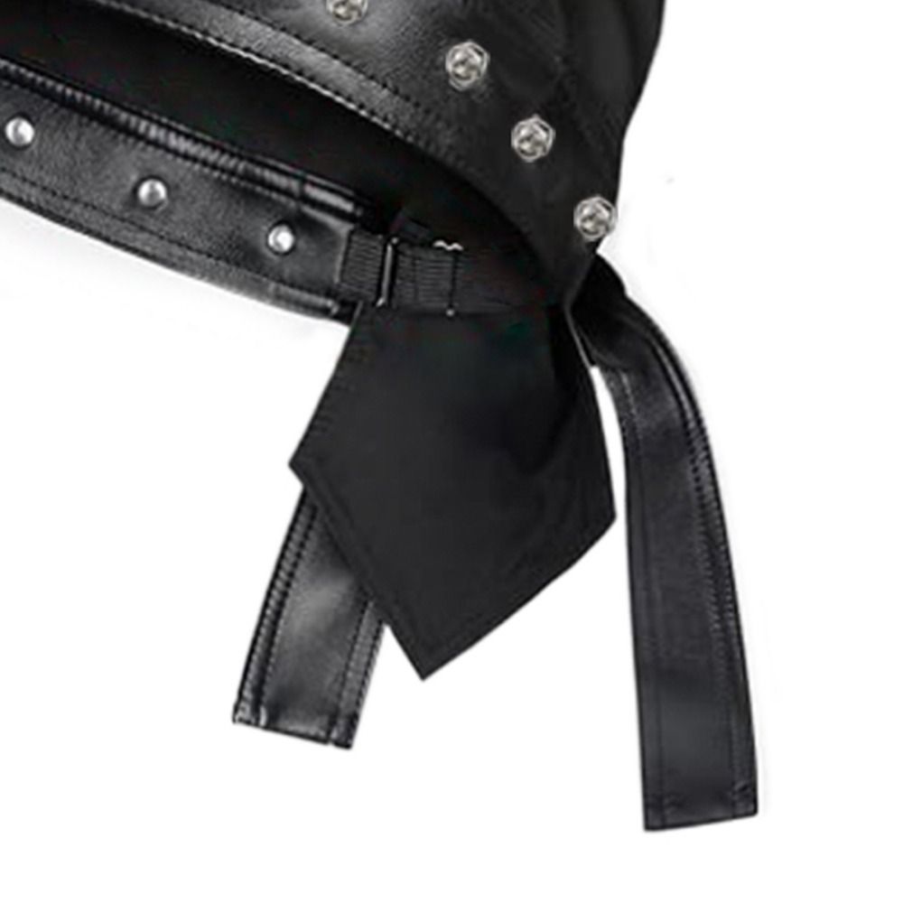New PU Leather Black Biker Cap - Leather Work Hat recension och pris