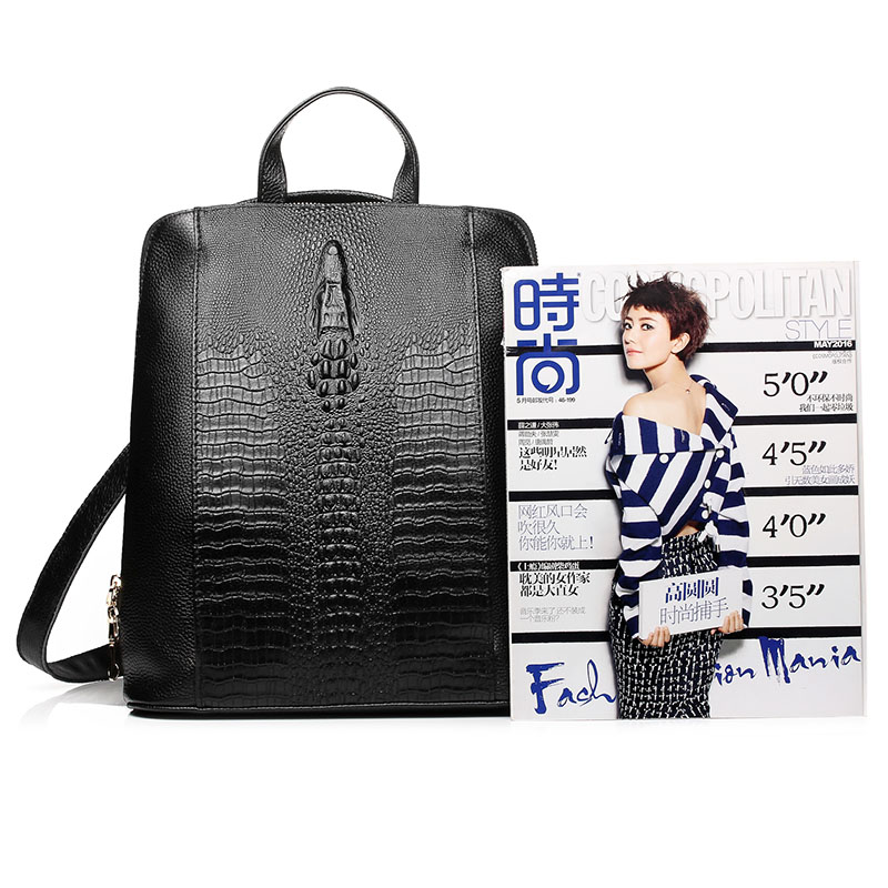 Zency Women's Crocodile Leathe - Leather Work Bag recension och pris