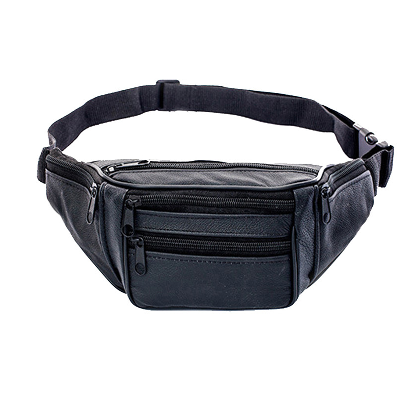 Leather Men Waist Chest Bag Th - Leatherwork Belt recension och pris